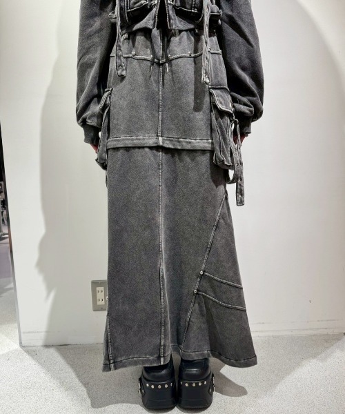 現行品 25AW REFLEM レフレム 2wayカーゴロングスカート REFLEM（レフレム） スカート 「REFLEM/レフレム」2WAYカーゴロング