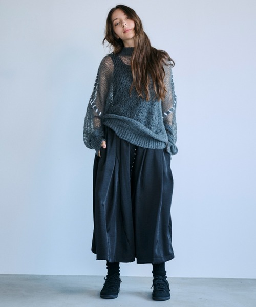 OPULENCE ニット セーター Sheer Knit シアーモヘアニット レディース