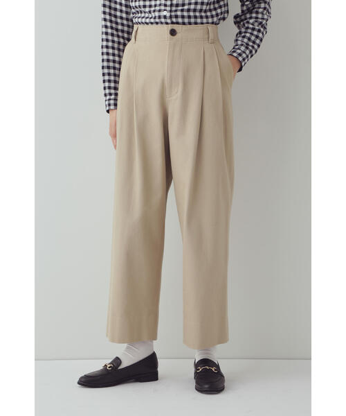 「human woman」 チノパンツ MEDIUM ベージュ レディース_画像3