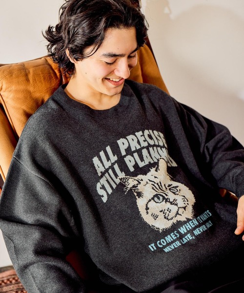 niko and…（ニコアンド） セーター ニット アニマルグラフィックニット