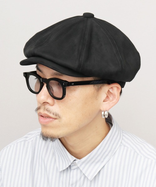 Ruben 帽子 キャスケット スエード調 ピーチスキン ボリューム