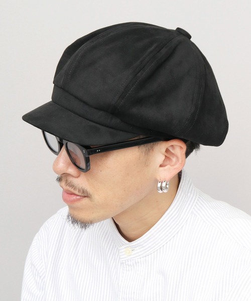 Ruben 帽子 キャスケット スエード調 ピーチスキン ボリューム
