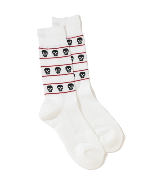 MARK&LONA（マークアンドロナ） 靴下 Eternal Skull Border Socks