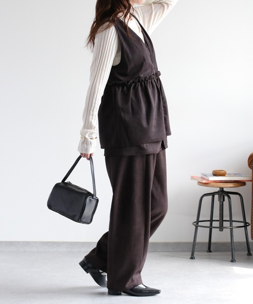 cepo（セポ） ベスト ジレ 「セットアップ対応」スウェードライク