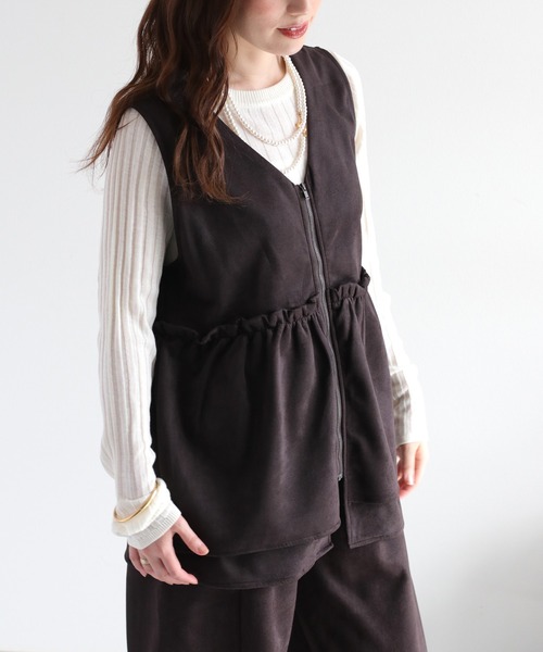 cepo（セポ） ベスト ジレ 「セットアップ対応」スウェードライク