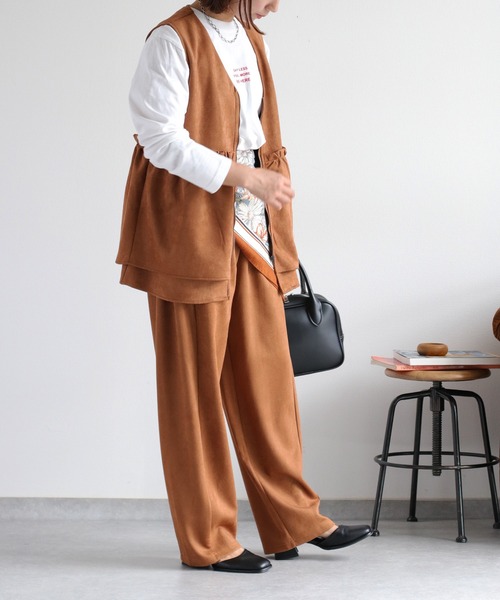 cepo（セポ） ベスト ジレ 「セットアップ対応」スウェードライク