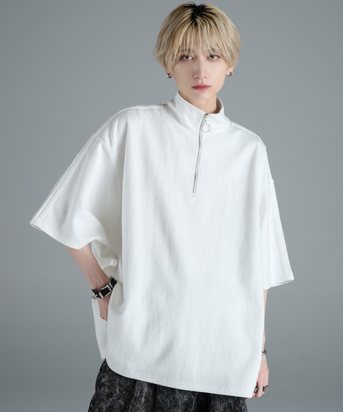 ADRER（アドラー） 半袖Tシャツ SMALL ホワイト メンズ : ZOZOTOWN