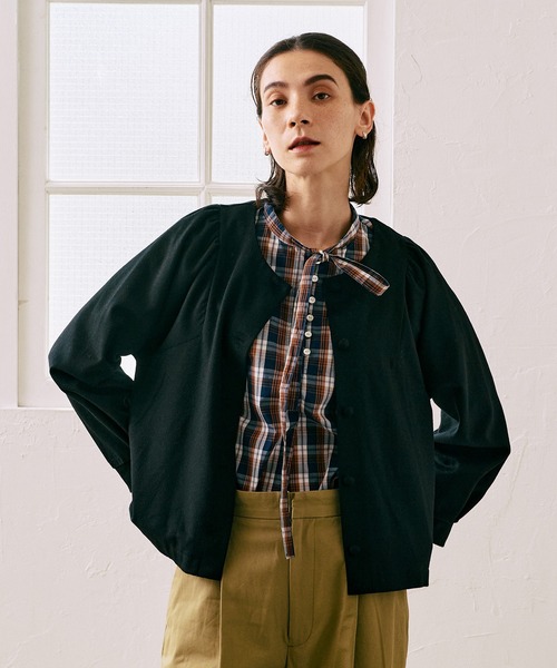 NIMES（ニーム） コート アウター ウールジャージーショートジャケット