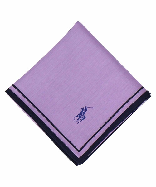 Ralph Lauren ハンカチ 紫タグ 美品 ラルフローレン シルク 日本製 POLO RALPH LAUREN（ポロ・ラルフローレン） ラルフローレン ハンカチ