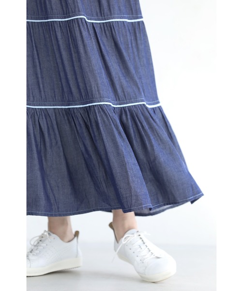 「CAWAII」 フレアスカート FREE ブルー レディース_画像3