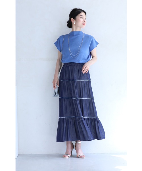 「CAWAII」 フレアスカート FREE ブルー レディース_画像4