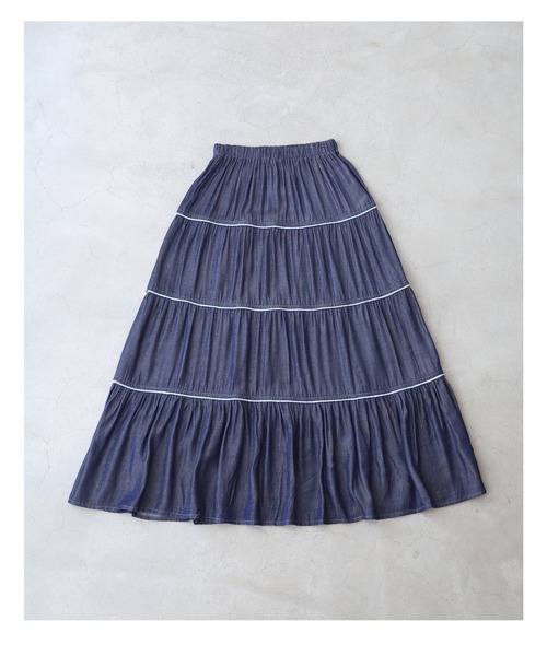 「CAWAII」 フレアスカート FREE ブルー レディース_画像7