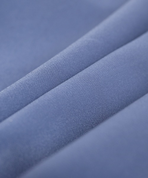 「DRESS PLUS」 半袖ワンピース X-LARGE グレイッシュブルー レディース_画像4