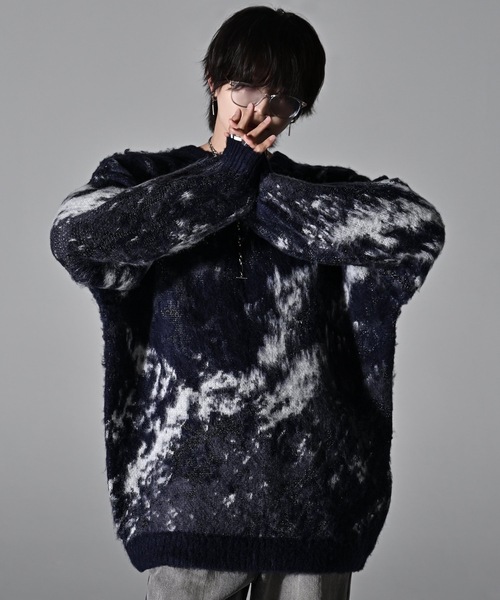 ADRER（アドラー） 長袖ニット MEDIUM ブラック メンズ : ZOZOTOWN