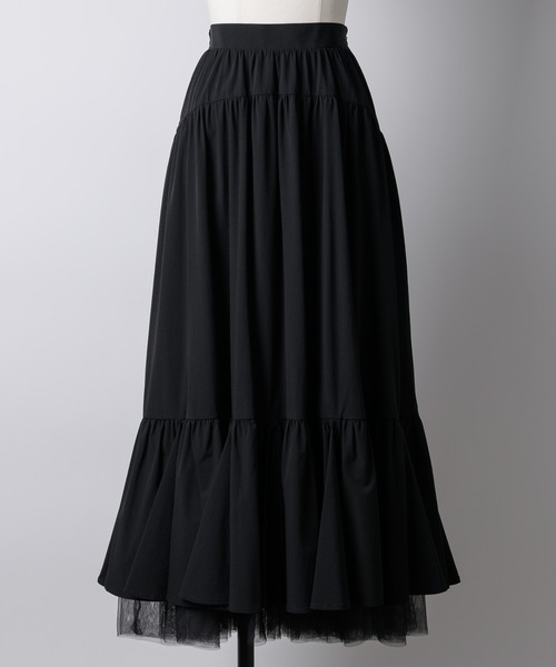 「LA BELLE ETUDE」 フレアスカート FREE ブラック レディース_画像9