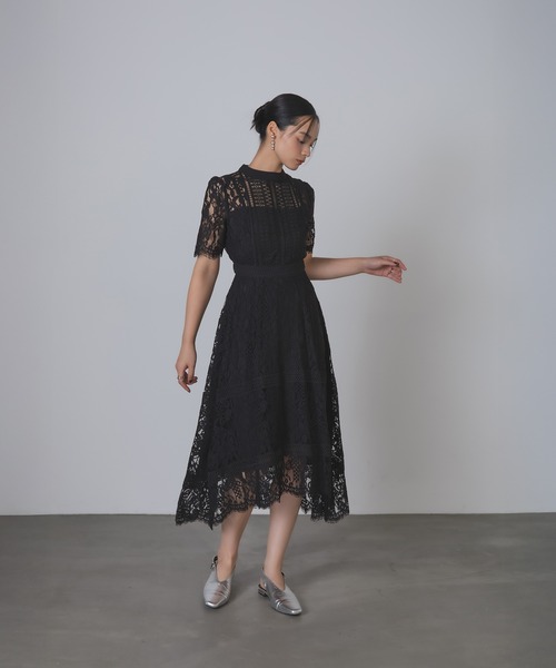 Rose of Sharon ドレス 総レースフレアドレス : ZOZOTOWN Yahoo!店