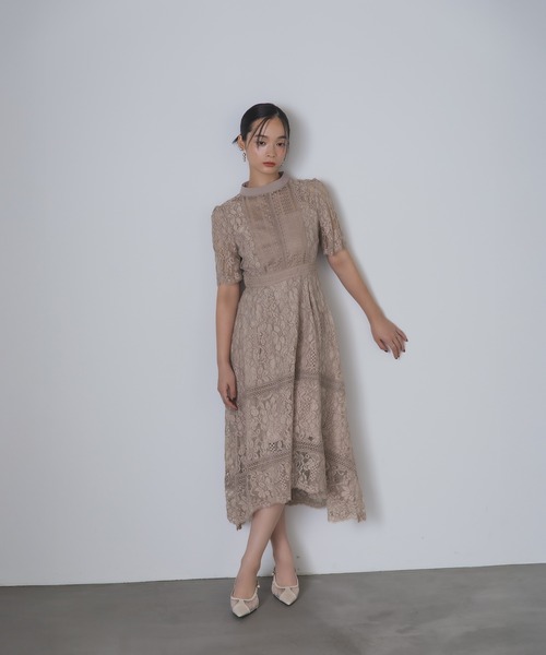 Rose of Sharon ドレス 総レースフレアドレス : ZOZOTOWN Yahoo!店
