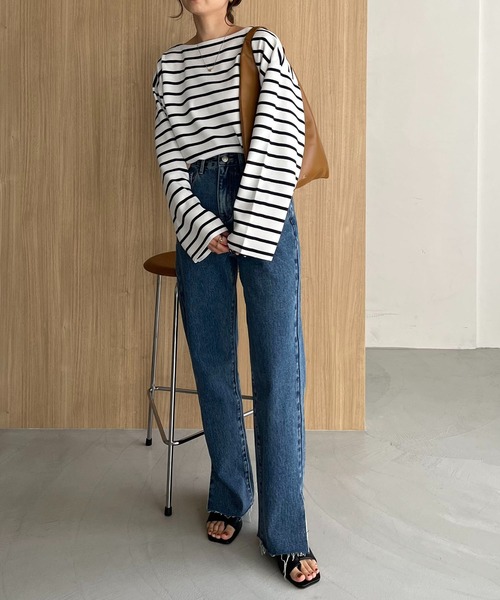[CAPRICIEUX LE'MAGE] Denim брюки 38 голубой женский 