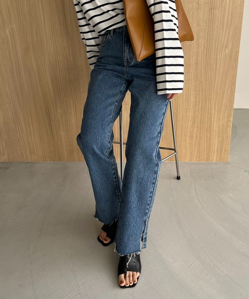 [CAPRICIEUX LE'MAGE] Denim брюки 38 голубой женский 