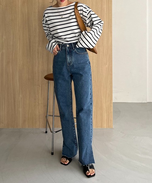 [CAPRICIEUX LE'MAGE] Denim брюки 38 голубой женский 