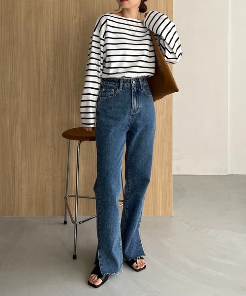 [CAPRICIEUX LE'MAGE] Denim брюки 38 голубой женский 