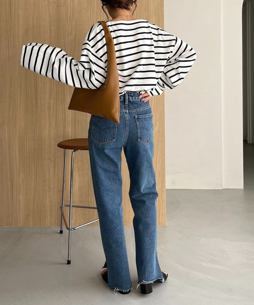 [CAPRICIEUX LE'MAGE] Denim брюки 38 голубой женский 