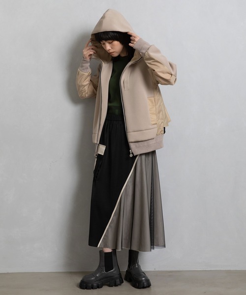 ★ MARECHAL TERRE トレンチブルゾン MA-1 MARECHAL TERRE（マルシャルテル） ブルゾン MEDIUM ネイビー