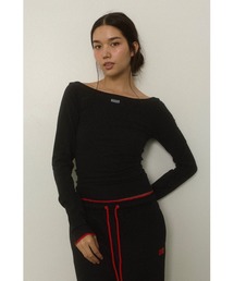ALEXIA STAM（アリシアスタン） tシャツ Wellness Contrast Cuff Long