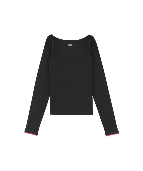 ALEXIA STAM（アリシアスタン） tシャツ Wellness Contrast Cuff Long