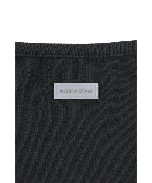 ALEXIA STAM（アリシアスタン） tシャツ Wellness Contrast Cuff Long