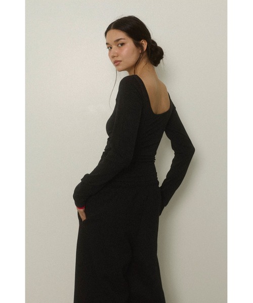 ALEXIA STAM（アリシアスタン） tシャツ Wellness Contrast Cuff Long