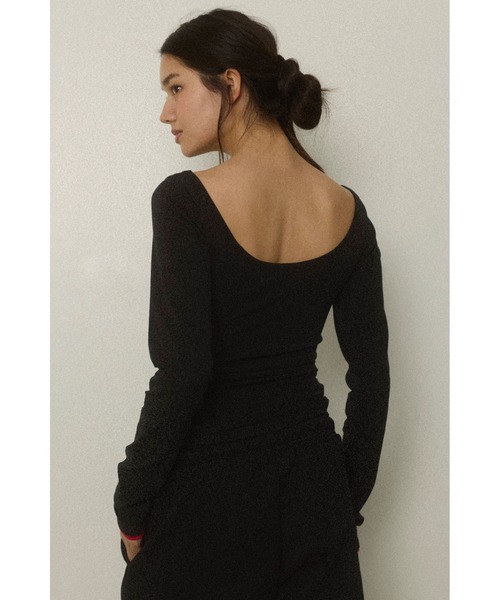 ALEXIA STAM（アリシアスタン） tシャツ Wellness Contrast Cuff Long
