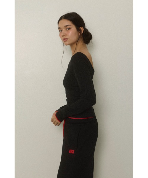 ALEXIA STAM（アリシアスタン） tシャツ Wellness Contrast Cuff Long