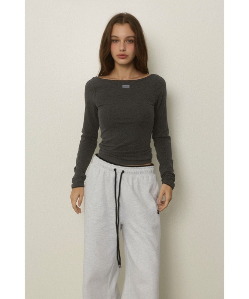 トップス alexiastam Wellness Contrast Cuff Long ALEXIA STAM（アリシアスタン） tシャツ Wellness Contrast Cuff Long