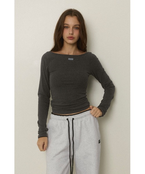 未使用　アリシアスタン　　Relax Shirt ALEXIA STAM（アリシアスタン） tシャツ Wellness Contrast Cuff Long