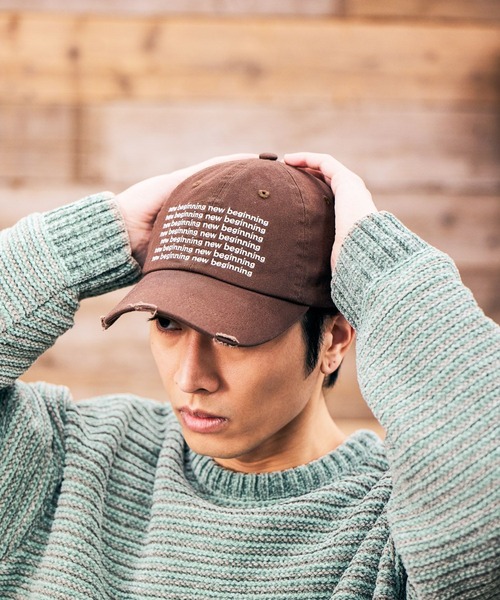 BAYFLOW（ベイフロー） キャップ 帽子 ダメージツイルロゴCAP メンズ