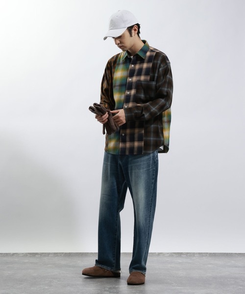 クラシックなダークグレー軍帽　0131o181 BAYFLOW（ベイフロー） キャップ 帽子 ダメージツイルロゴCAP メンズ