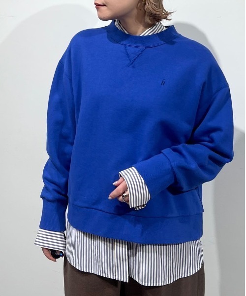 トレーナー スウェット ロゴ刺繍カラースウェット レディース