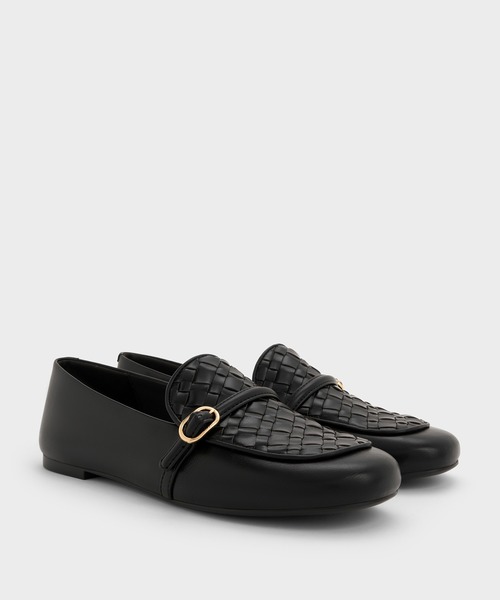 「CHARLES & KEITH」 シューズ 23cm ブラック レディース_画像3