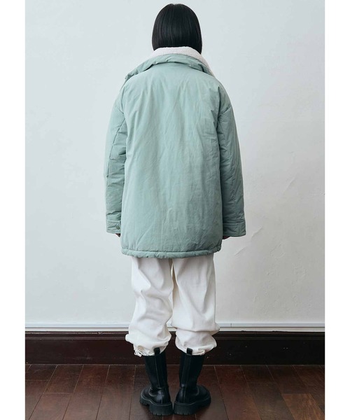 「MEDE19F」 中綿コート LARGE ライトグリーン レディース_画像4