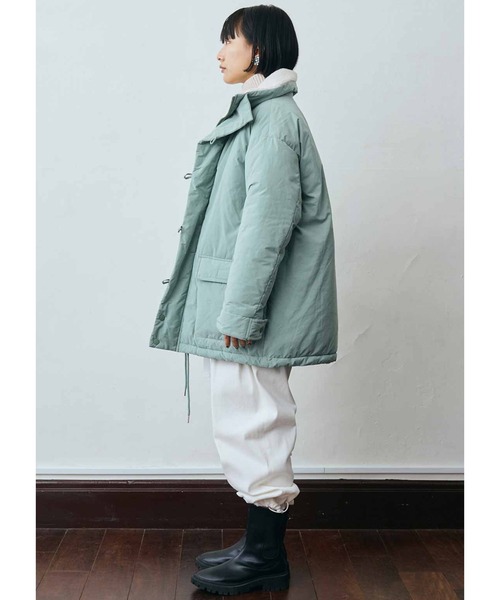 「MEDE19F」 中綿コート LARGE ライトグリーン レディース_画像5