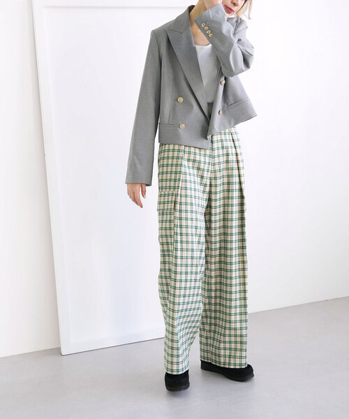 「SLOBE citron.」 カーゴパンツ 38 グリーン レディース_画像3