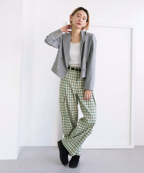 「SLOBE citron.」 カーゴパンツ 38 グリーン レディース_画像7