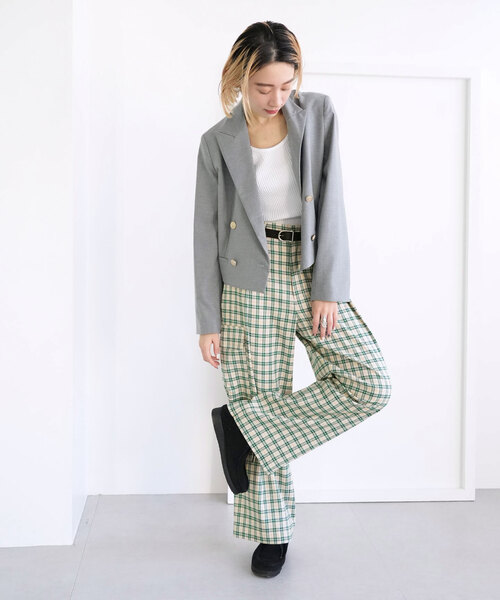 「SLOBE citron.」 カーゴパンツ 38 グリーン レディース_画像8