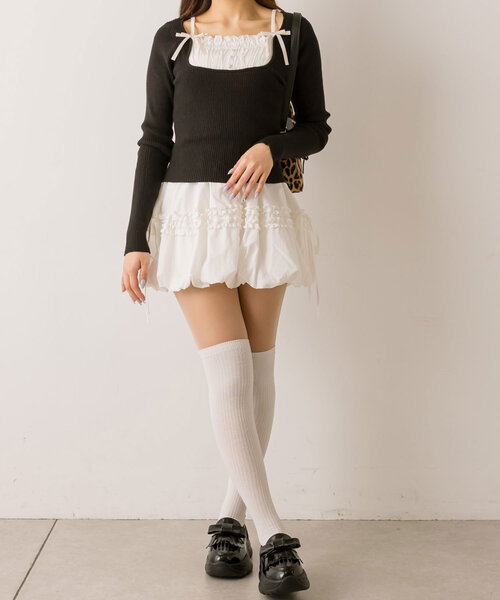 「OLIVE des OLIVE」 シューズ MEDIUM ブラック レディース_画像7
