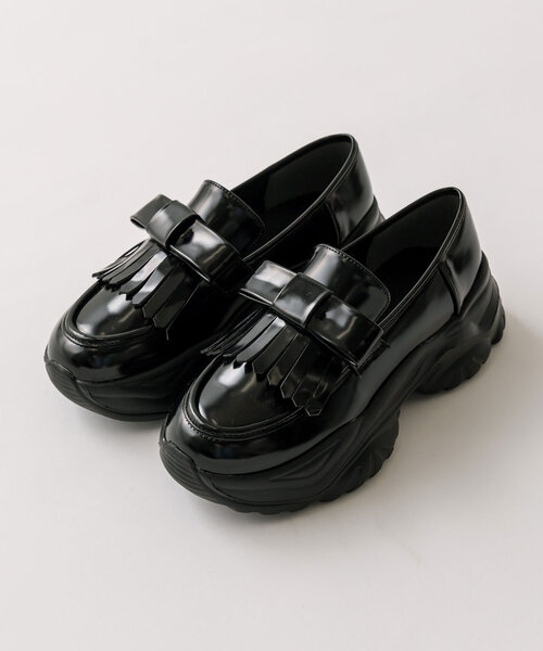 「OLIVE des OLIVE」 シューズ MEDIUM ブラック レディース_画像9