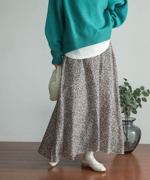 「URBAN RESEARCH DOORS」 フレアスカート MEDIUM グレー レディース_画像2