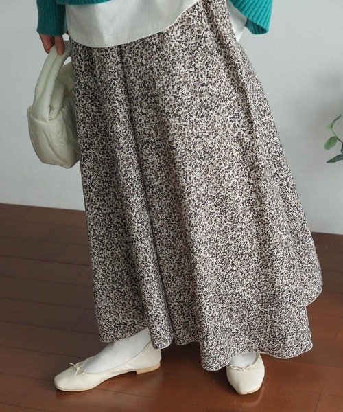 「URBAN RESEARCH DOORS」 フレアスカート MEDIUM グレー レディース_画像4