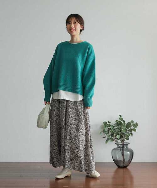 「URBAN RESEARCH DOORS」 フレアスカート MEDIUM グレー レディース_画像9