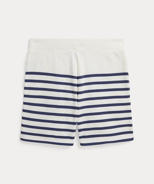 パンツ ストライプド フレンチ テリー ショートパンツ キッズ 子供服 男の子の画像